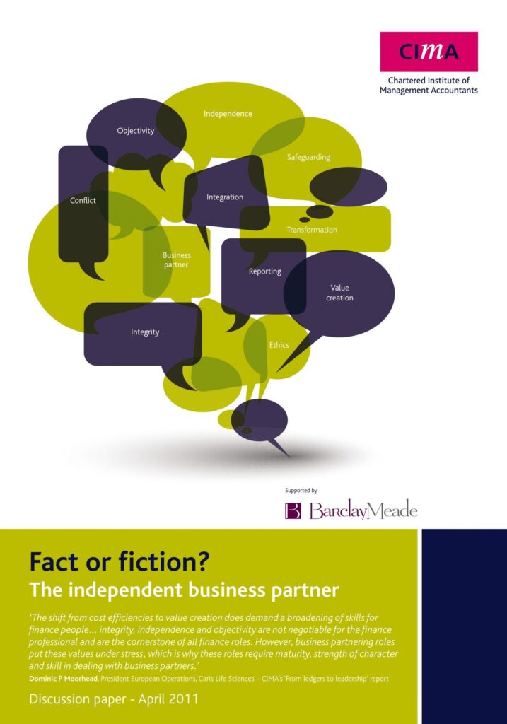 CIMA Fact or Fiction? The Independent Business Partner